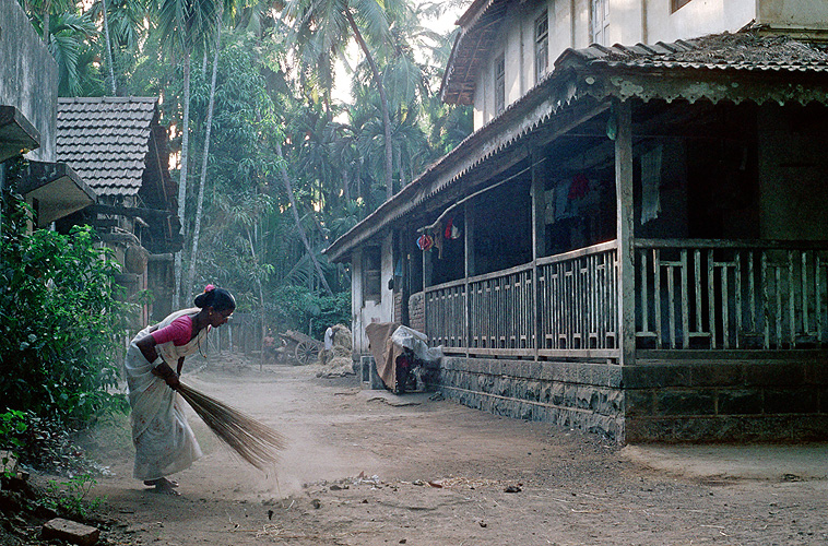 Typisches Wohnhaus an der Konkan-K�ste - Goa 09