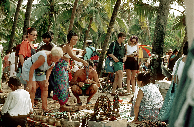Hippie-Flohmarkt in Anjuna, Goa	- Goa 19