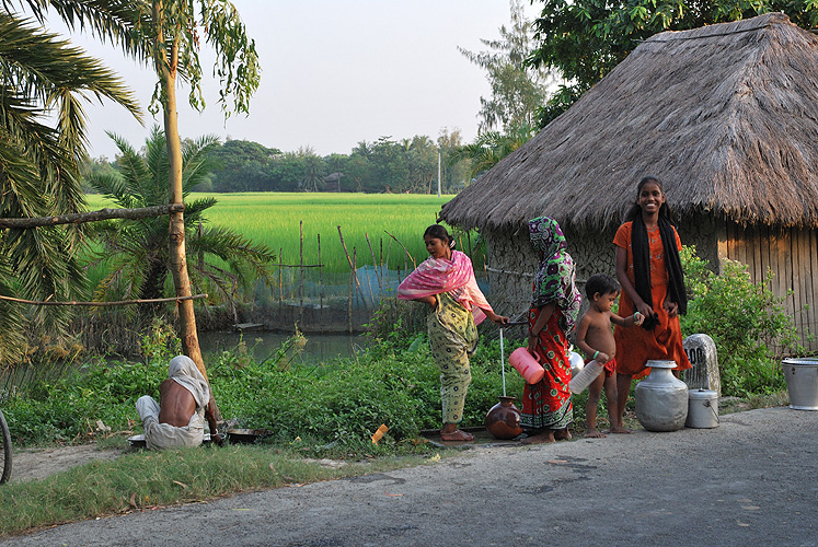�ffentlicher Wasserhahn, Insel Sagar - Sunderbans 05
