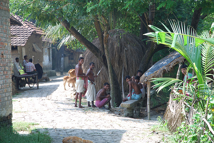 Neugierige Dorfbewohner - Sunderbans 06