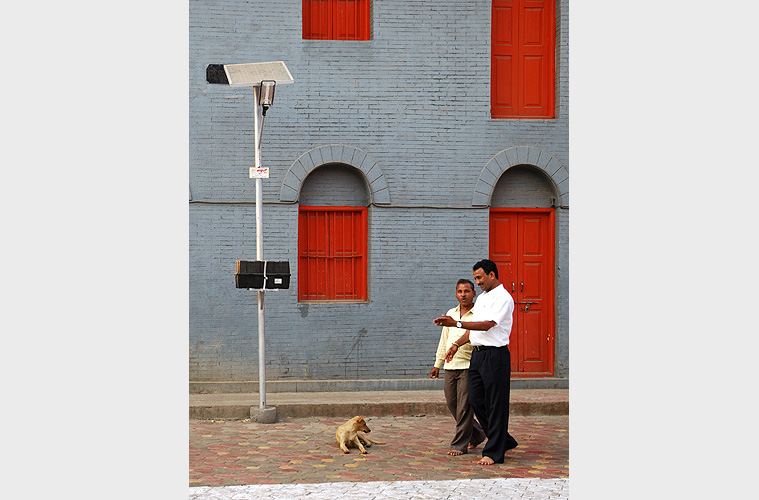 Solare Stra�enlaterne in Maharashtra 