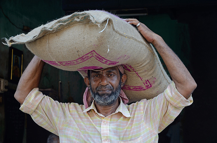 Lastentr�ger in Kozhikode, Kerala